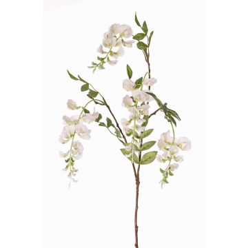Rama artificial de glicinia SOULA con flores, blanca, 80cm, Ø7-8cm Rama artificial de glicinia SOULA con flores, blanca, 80cm, Ø7-8cm