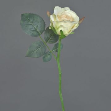 Rosa de plástico ELLI, rosa-crema, 30cm, Ø6cm