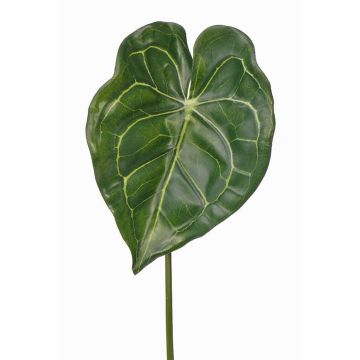 Hoja de anturio de plástico LUVINA, verde, 65cm Hoja de anturio de plástico LUVINA, verde, 65cm