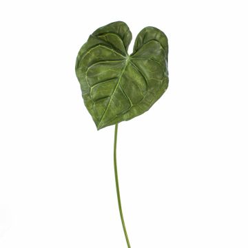 Hoja de anturio de plástico LUVINA, verde, 65cm