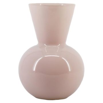 Jarrón de cristal VANTRA, rosa pálido, 30 cm, Ø 21 cm Jarrón de cristal VANTRA, rosa pálido, 30 cm, Ø 21 cm