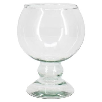 Copa grande de coñac NELMAR con pie, reciclada, transparente, 19cm, Ø14cm Copa grande de coñac NELMAR con pie, reciclada, transparente, 19cm, Ø14cm