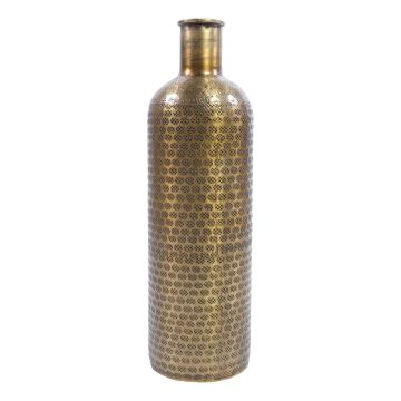 Jarrón de botella de metal MAGDALINA, dorado, 53 cm, Ø 14,5 cm Jarrón de botella de metal MAGDALINA, dorado, 53 cm, Ø 14,5 cm