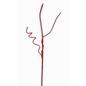 Rama decorativa de sauce retorcido, AZMIDI, rojo lacado, 95cm Rama decorativa de sauce retorcido, AZMIDI, rojo lacado, 95cm