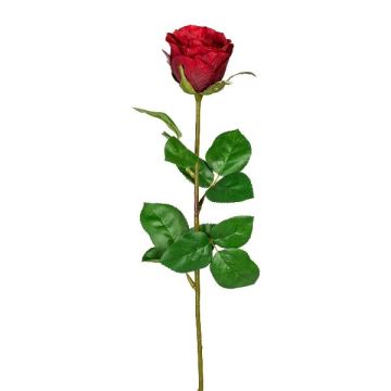 Flor artificial de rosa NORLAN, roja, 70cm, Ø8cm Flor artificial de rosa NORLAN, roja, 70cm, Ø8cm