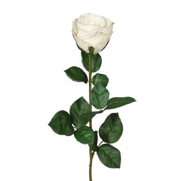 Flor artificial rosa NORLAN, blanca, 70cm, Ø8cm Flor artificial rosa NORLAN, blanca, 70cm, Ø8cm