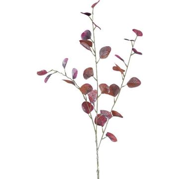 Rama decorativa de eucalipto PLOHIN, con purpurina, rojo oscuro, 95 cm Rama decorativa de eucalipto PLOHIN, con purpurina, rojo oscuro, 95 cm