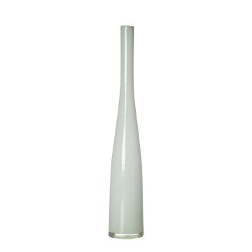 Jarrón de botella de cristal esbelto NASTASYA, blanco, 54 cm, Ø 9 cm Jarrón de botella de cristal esbelto NASTASYA, blanco, 54 cm, Ø 9 cm