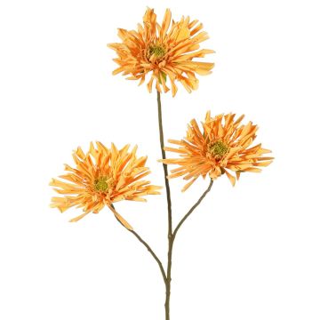 Rama decorativa de crisantemo LASDIM, amarillo ocre, 75 cm, Ø 11 cm
