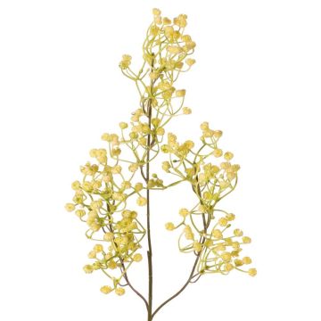 Rama decorativa de gypsophila MURMYN, amarillo-verde, 65 cm