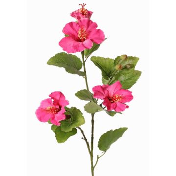 Rama artificial de hibisco TELSIMA con flores, rosa, 80 cm Rama artificial de hibisco TELSIMA con flores, rosa, 80 cm