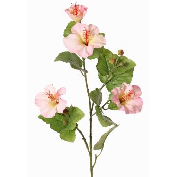 Rama artificial de hibisco TELSIMA con flores, rosa claro, 80 cm Rama artificial de hibisco TELSIMA con flores, rosa claro, 80 cm