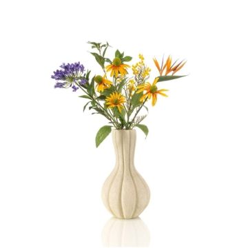 Ramo decorativo FEME, amarillo-naranja-morado, 50 cm, Ø 35 cm