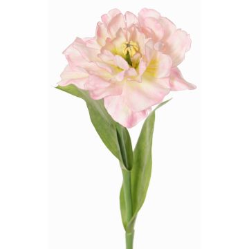 Tulipán artificial tipo «papagayo» STEFANIE, rosa claro-amarillo, 65 cm, Ø 14 cm Tulipán artificial tipo «papagayo» STEFANIE, rosa claro-amarillo, 65 cm, Ø 14 cm