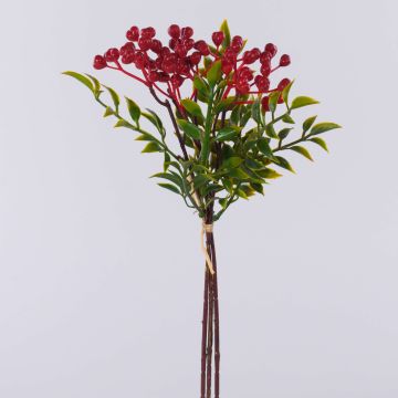 Rama artificial de serbal ELNATAN, manojo, frutos, rojo, 30 cm Rama artificial de serbal ELNATAN, manojo, frutos, rojo, 30 cm