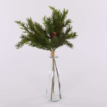Ramo de abeto artificial KIGANJA con piñas, verde, 35 cm