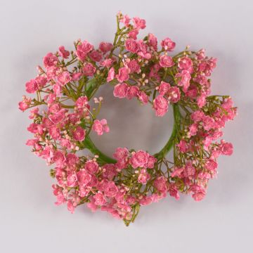 Corona decorativa de gypsophila LITAGO, rosa-fucsia, Ø 20 cm Corona decorativa de gypsophila LITAGO, rosa-fucsia, Ø 20 cm