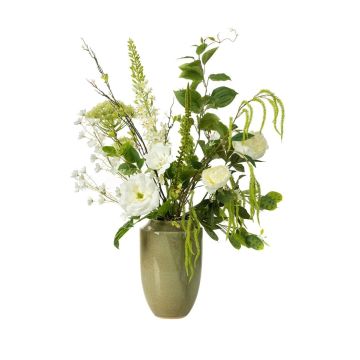 Ramo decorativo FEME, blanco, 100 cm, Ø 35 cm