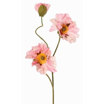 Rama decorativa de amapola PEJA, rosa, 90cm, Ø11-13cm Rama decorativa de amapola PEJA, rosa, 90cm, Ø11-13cm