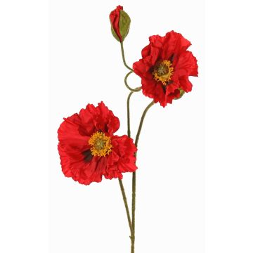 Rama decorativa de amapola PEJA, roja, 90cm, Ø11-13cm Rama decorativa de amapola PEJA, roja, 90cm, Ø11-13cm