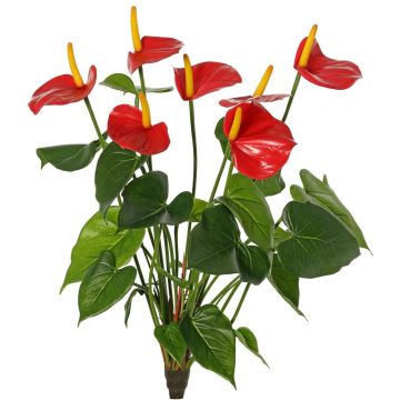 Anthurium artificial NAKITA en varilla, rojo, 50 cm Anthurium artificial NAKITA en varilla, rojo, 50 cm