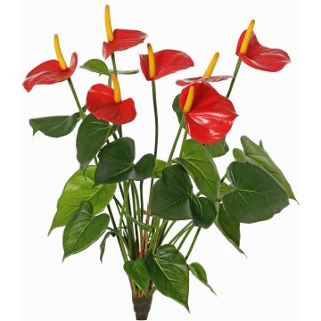 Anthurium artificial NAKITA en varilla, rojo, 50cm Anthurium artificial NAKITA en varilla, rojo, 50cm