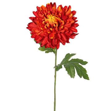 Flor artificial de crisantemo DELPHINA, naranja oscuro, 65 cm, Ø 14 cm Flor artificial de crisantemo DELPHINA, naranja oscuro, 65 cm, Ø 14 cm