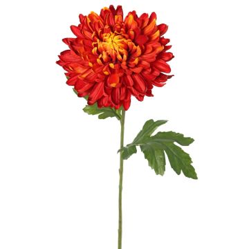 Flor artificial de crisantemo DELPHINA, naranja oscuro, 65cm, Ø14cm Flor artificial de crisantemo DELPHINA, naranja oscuro, 65cm, Ø14cm