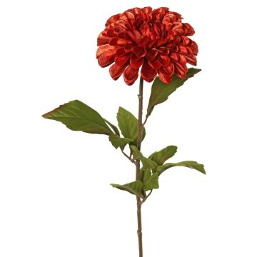Dalia de satén TINFAS, naranja oscuro, 60 cm, Ø 13 cm Dalia de satén TINFAS, naranja oscuro, 60 cm, Ø 13 cm