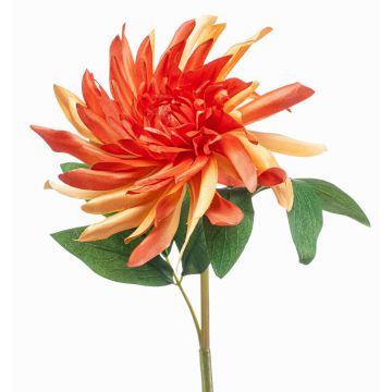 Flor artificial de dalia GREWAL, salmón-melocotón, 75cm, Ø19cm Flor artificial de dalia GREWAL, salmón-melocotón, 75cm, Ø19cm