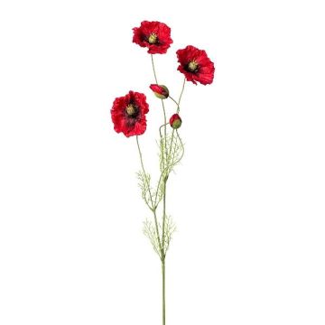 Rama de amapola artificial TERNAS, roja, 90cm Rama de amapola artificial TERNAS, roja, 90cm