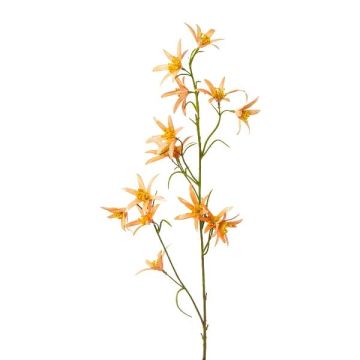 Rama artificial de Tweedia solanoides ZORHIL, naranja metalizado, 75 cm