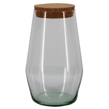 Tarro de cristal MAMBER con tapa de corcho, transparente, 28 cm, Ø 17,5 cm Tarro de cristal MAMBER con tapa de corcho, transparente, 28 cm, Ø 17,5 cm