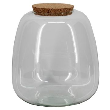 Tarro de cristal FENNY con tapón de corcho, transparente, 20 cm, Ø 19 cm Tarro de cristal FENNY con tapón de corcho, transparente, 20 cm, Ø 19 cm