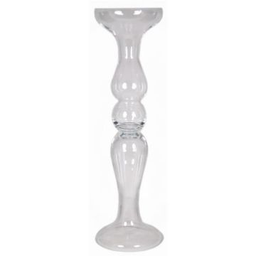 Jarrón decorativo de cristal RACHEL con pie, transparente, 80,5 cm, Ø 22 cm Jarrón decorativo de cristal RACHEL con pie, transparente, 80,5 cm, Ø 22 cm