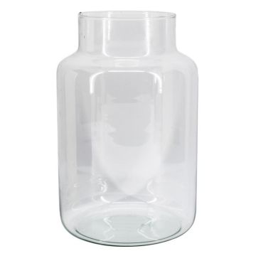 Jarrón de flores SIARA de cristal, transparente, 30 cm, Ø 19 cm