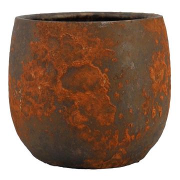 Jarrón de cerámica AROON con veteado, marrón óxido, 13 cm, Ø 16 cm Jarrón de cerámica AROON con veteado, marrón óxido, 13 cm, Ø 16 cm