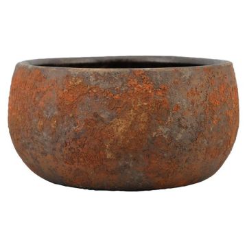 Cuenco para flores de cerámica AROON con veteado, marrón óxido, 14 cm, Ø 29 cm Cuenco para flores de cerámica AROON con veteado, marrón óxido, 14 cm, Ø 29 cm