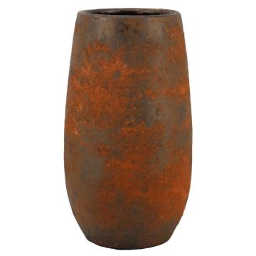 Jarrón de cerámica AROON con veteado, marrón óxido, 40 cm, Ø 22 cm Jarrón de cerámica AROON con veteado, marrón óxido, 40 cm, Ø 22 cm