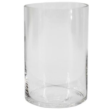 Jarrón de cristal cilíndrico SANSA OCEAN, reciclado, transparente, 15 cm, Ø 10 cm Jarrón de cristal cilíndrico SANSA OCEAN, reciclado, transparente, 15 cm, Ø 10 cm
