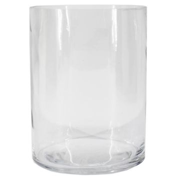 Jarrón de cristal cilíndrico SANSA OCEAN, reciclado, transparente, 20 cm, Ø 15 cm Jarrón de cristal cilíndrico SANSA OCEAN, reciclado, transparente, 20 cm, Ø 15 cm