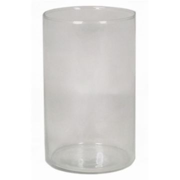 Jarrón de cristal cilíndrico SANYA OCEAN, reciclado, transparente, 20 cm, Ø 12 cm Jarrón de cristal cilíndrico SANYA OCEAN, reciclado, transparente, 20 cm, Ø 12 cm