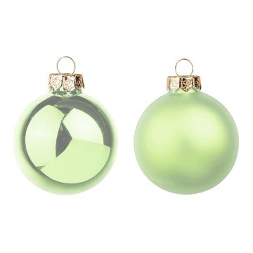 Bola de Navidad CLARIBELLE, mate-brillante, 36 unidades, verde claro, Ø 4 cm Bola de Navidad CLARIBELLE, mate-brillante, 36 unidades, verde claro, Ø 4 cm