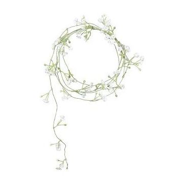 Guirnalda de flores artificiales de gypsophila SIVON, blanca, 180 cm