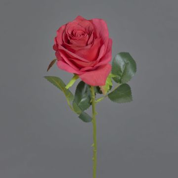 Rosa artificial SIMONY, rojo, 45cm, Ø8cm