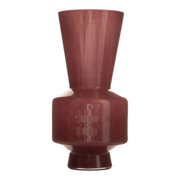 Jarrón de cristal GARNIAS, rojo merlot, 40cm, Ø20cm