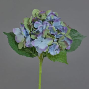 Hortensia artificial GABRIELLA, azul-verde, 50cm, Ø18cm