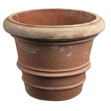 Maceta de terracota MONDAR con ranuras, hecha a mano, 53cm, Ø70cm Maceta de terracota MONDAR con ranuras, hecha a mano, 53cm, Ø70cm