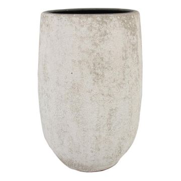 Jarrón para flores VEMIL de cerámica, moteado, blanco, 50cm, Ø29cm Jarrón para flores VEMIL de cerámica, moteado, blanco, 50cm, Ø29cm