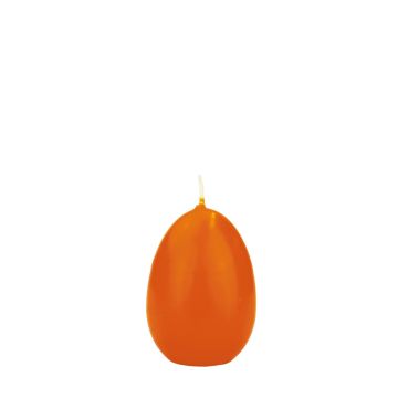 Vela de huevo de Pascua LEONITA, naranja, 6cm, 4,5cm, 7h - Made in Germany